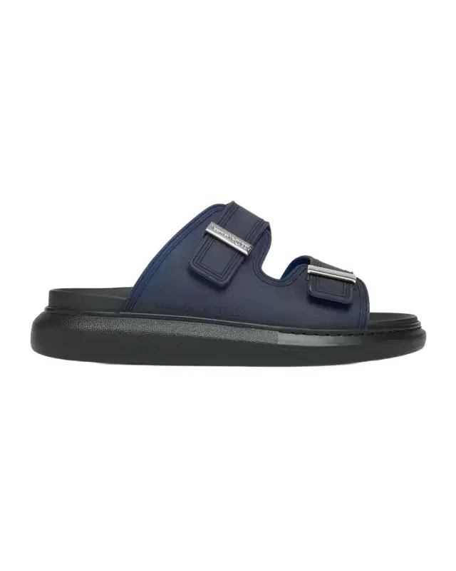 McQueen Men 's Rubber Double-Buckle Sandals