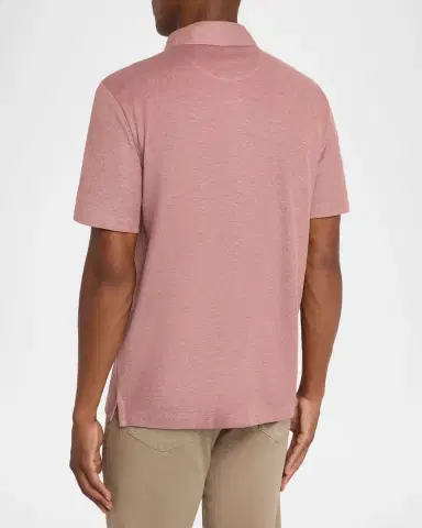 Brioni Men's Jersey Pique Polo Shirt | Thumbnail 2