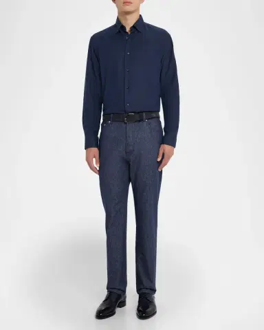 Brioni Men's Cotton and Cashmere Sport Shirt | Thumbnail 2