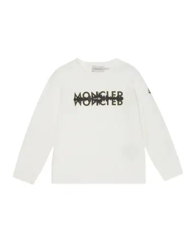 Moncler Boy 's Logo Graphic-Print Long-Sleeve T-Shirt | Thumbnail 1 Moncler Boy 's Logo Graphic-Print Long-Sleeve T-Shirt | Thumbnail 1