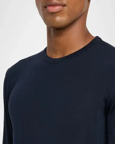 Kiton Men's 14 Micron Wool Crewneck Sweater | Thumbnail 5