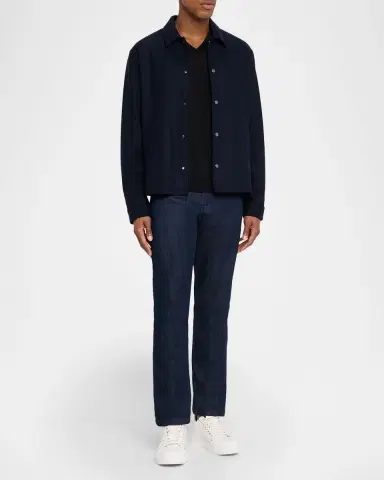 Kiton Men's Wool Knit V-Neck Sweater | Thumbnail 2