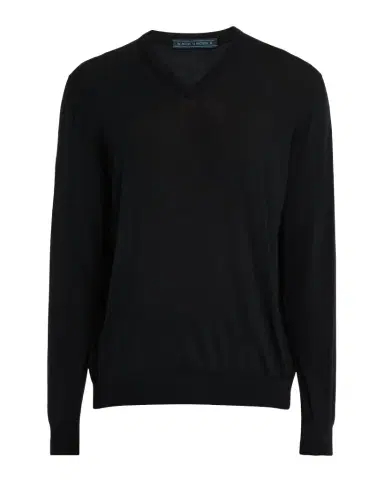 Kiton Men's Wool Knit V-Neck Sweater | Thumbnail 1