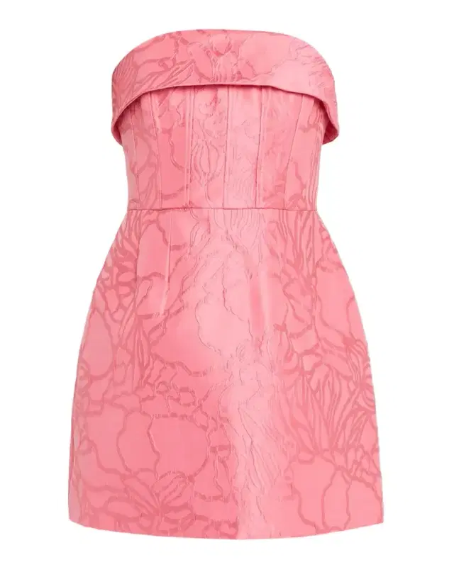 Petra Strapless Jacquard Corset Mini Dress