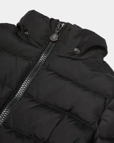 Moncler Girl 's Charpal Hooded Long Down Coat | Thumbnail 3