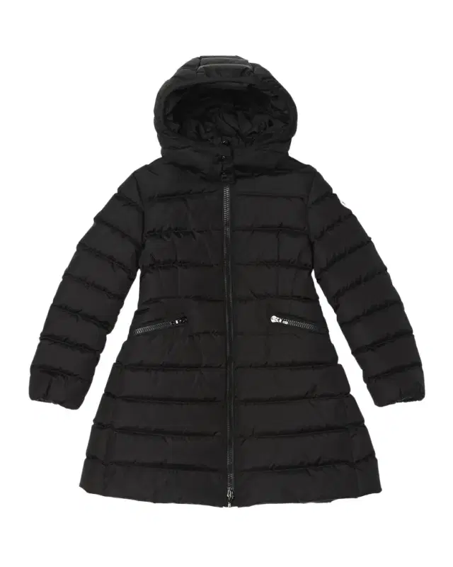Moncler Girl 's Charpal Hooded Long Down Coat