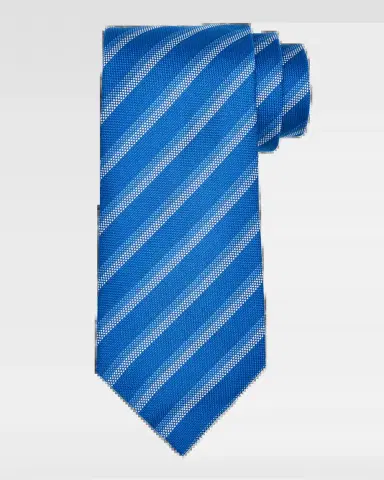 Charvet Men's Striped Silk Tie | Thumbnail 2 Charvet Men's Striped Silk Tie | Thumbnail 2