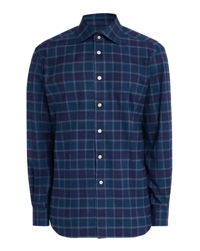 Men 's Plaid Button-Front Shirt
