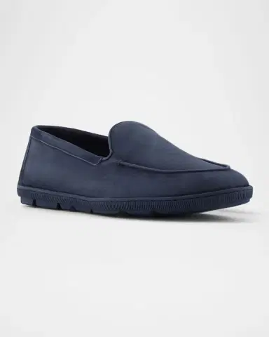 Giorgio Armani Men's Suede Sneaker Loafers | Thumbnail 2