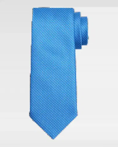Stefano Ricci Men's Micro-Medallion Silk Tie | Thumbnail 2 Stefano Ricci Men's Micro-Medallion Silk Tie | Thumbnail 2