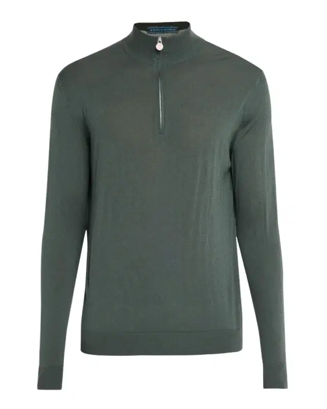 Men 's Wool Half-Zip Sweater