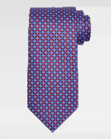 Stefano Ricci Men's Connected Geometric Silk Tie | Thumbnail 2