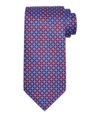 Stefano Ricci Men's Connected Geometric Silk Tie | Thumbnail 1