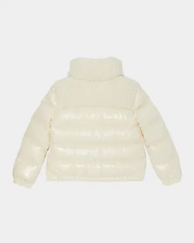 Moncler Girl 's Dima Textured-Yoke Down Jacket | Thumbnail 2