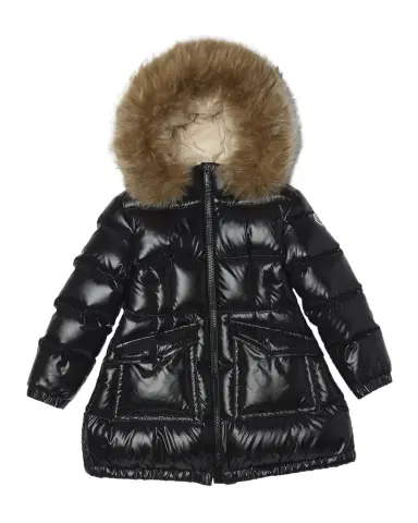Moncler Girl 's Aruna Long Down Parka, Size -6 | Thumbnail 1