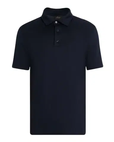 Brioni Men's Cotton and Cashmere Polo Shirt | Thumbnail 1