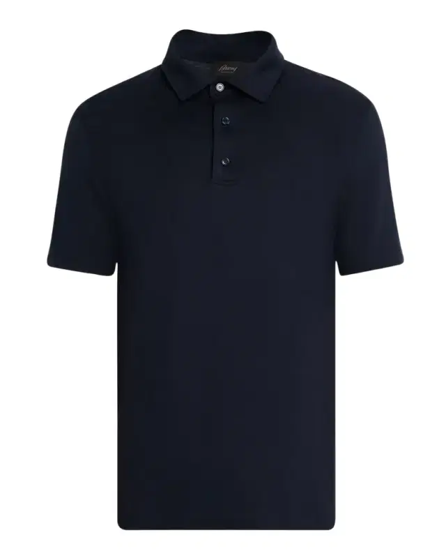 Brioni Men 's Cotton and Cashmere Polo Shirt
