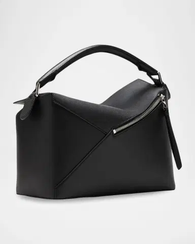 Loewe Puzzle Edge Medium Top-Handle Bag in Grained Leather | Thumbnail 2 Loewe Puzzle Edge Medium Top-Handle Bag in Grained Leather | Thumbnail 2