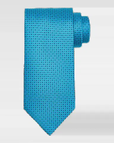 Stefano Ricci Men's Connected Geo Floral Silk Tie | Thumbnail 2