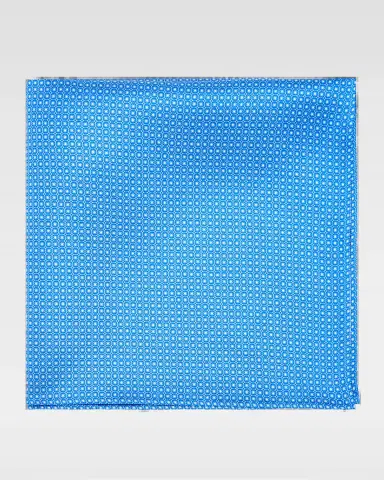 Stefano Ricci Men's Micro-Geometric Silk Pocket Square | Thumbnail 2