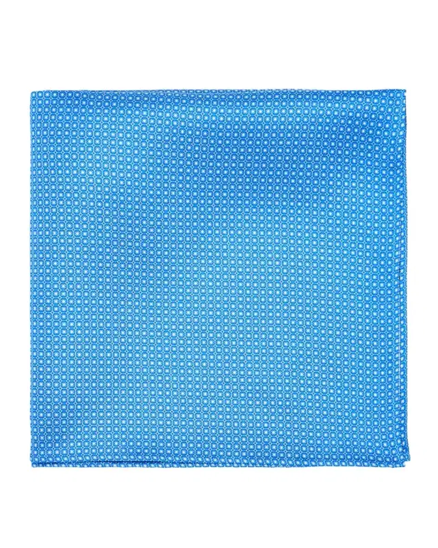 Stefano Ricci Men 's Micro-Geometric Silk Pocket Square