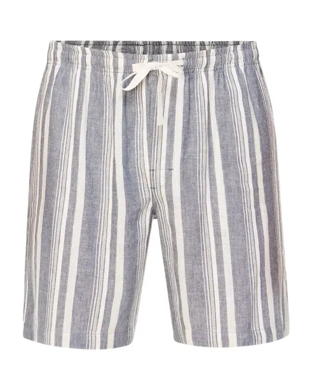 Majestic International Men 's Summer Woven Stripe Lounge Shorts