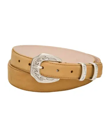 Simonnot Godard Men 's Western Nubuck Suede Belt | Thumbnail 1
