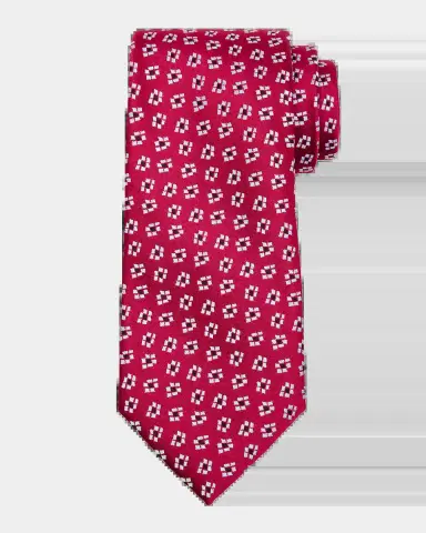 Charvet Men 's Jacquard Woven Geometric Silk Tie | Thumbnail 2 Charvet Men 's Jacquard Woven Geometric Silk Tie | Thumbnail 2