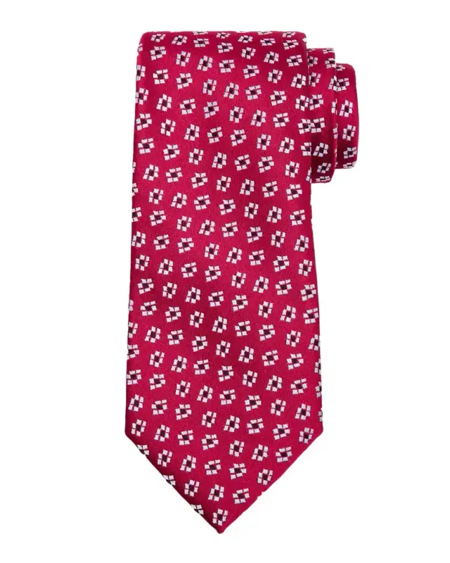 Men 's Jacquard Woven Geometric Silk Tie Men 's Jacquard Woven Geometric Silk Tie