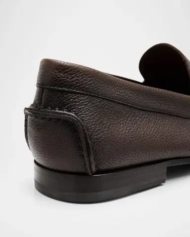 Santoni Men's Ikangia Leather Penny Loafers | Thumbnail 5 Santoni Men's Ikangia Leather Penny Loafers | Thumbnail 5