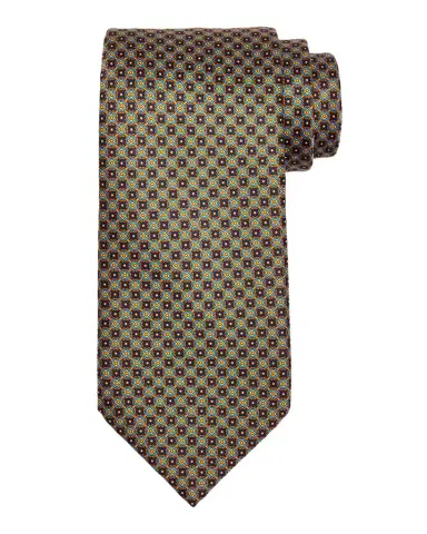 Stefano Ricci Men's Connected Medallion Silk Tie | Thumbnail 1