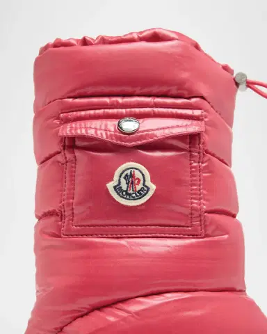 Moncler Girl's Petit Gaia Logo Pocket Down Snow Boots, Toddler/Kids | Thumbnail 3 Moncler Girl's Petit Gaia Logo Pocket Down Snow Boots, Toddler/Kids | Thumbnail 3
