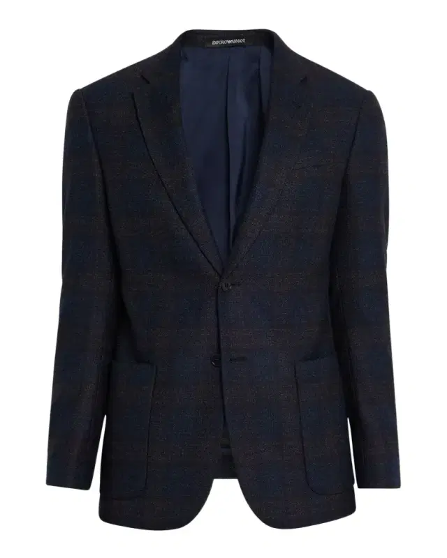 Emporio Armani Men 's Wool Plaid G Line Sport Coat