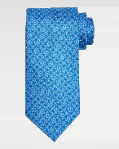 Stefano Ricci Men's Petite Medallion Silk Tie | Thumbnail 2 Stefano Ricci Men's Petite Medallion Silk Tie | Thumbnail 2