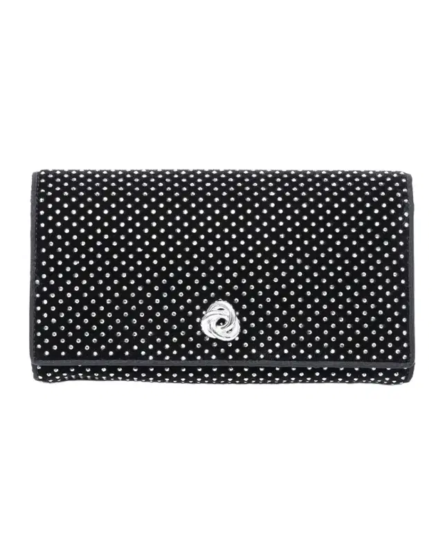 Olivia Flap Rhinestone Clutch Bag