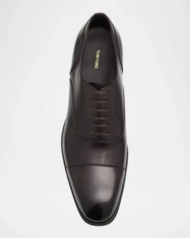 Tom Ford Men's Claydon Burnished Leather Derby Shoes | Thumbnail 6 Tom Ford Men's Claydon Burnished Leather Derby Shoes | Thumbnail 6