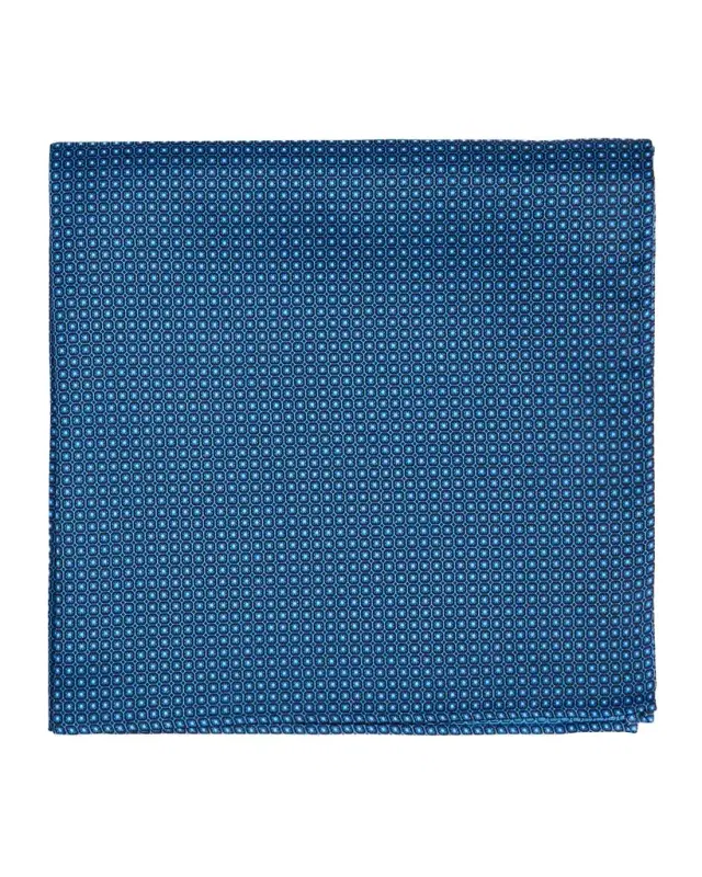 Stefano Ricci Men 's Micro-Geometric Silk Pocket Square