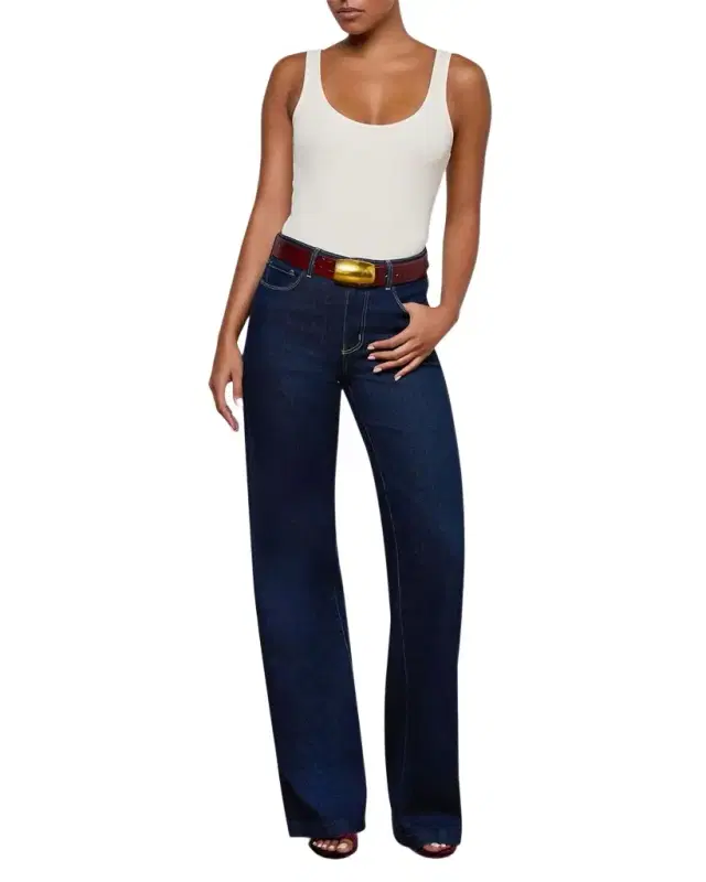 L 'AGENCE Clayton High Rise Wide-Leg Jeans