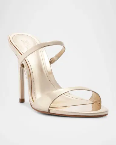 Schutz Jessica Leather Stiletto Mule Sandals | Thumbnail 2 Schutz Jessica Leather Stiletto Mule Sandals | Thumbnail 2