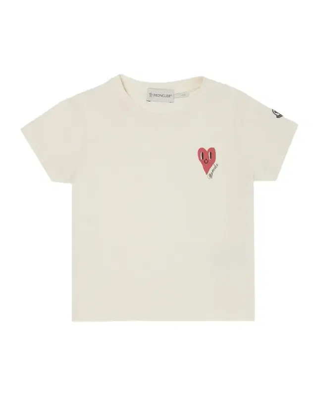 Girl 's Heart Logo-Print Short-Sleeve T-Shirt