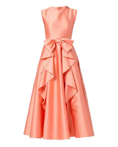 Shoshanna Leo Sleeveless Bow-Front Maxi Dress | Thumbnail 1