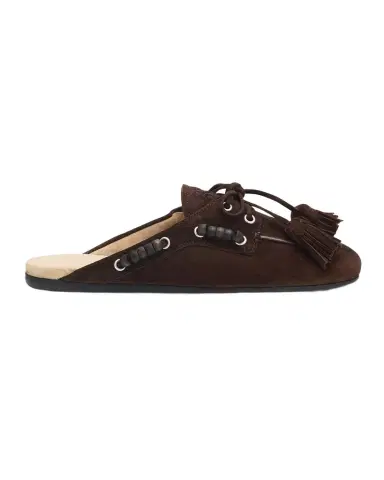 Miu Miu Suede Tassel Mocassin Mules | Thumbnail 1