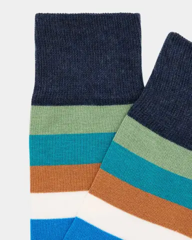 Paul Smith Men's Kit Color-Block Stripe Crew Socks | Thumbnail 2 Paul Smith Men's Kit Color-Block Stripe Crew Socks | Thumbnail 2