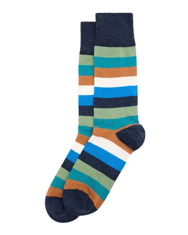 Men's Kit Color-Block Stripe Crew Socks