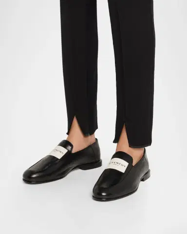 Givenchy Logo Label Leather Loafers | Thumbnail 2
