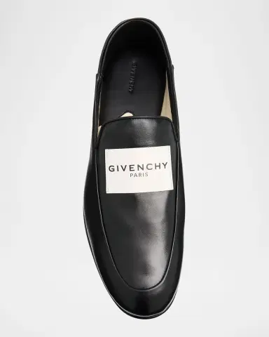 Givenchy Logo Label Leather Loafers | Thumbnail 6
