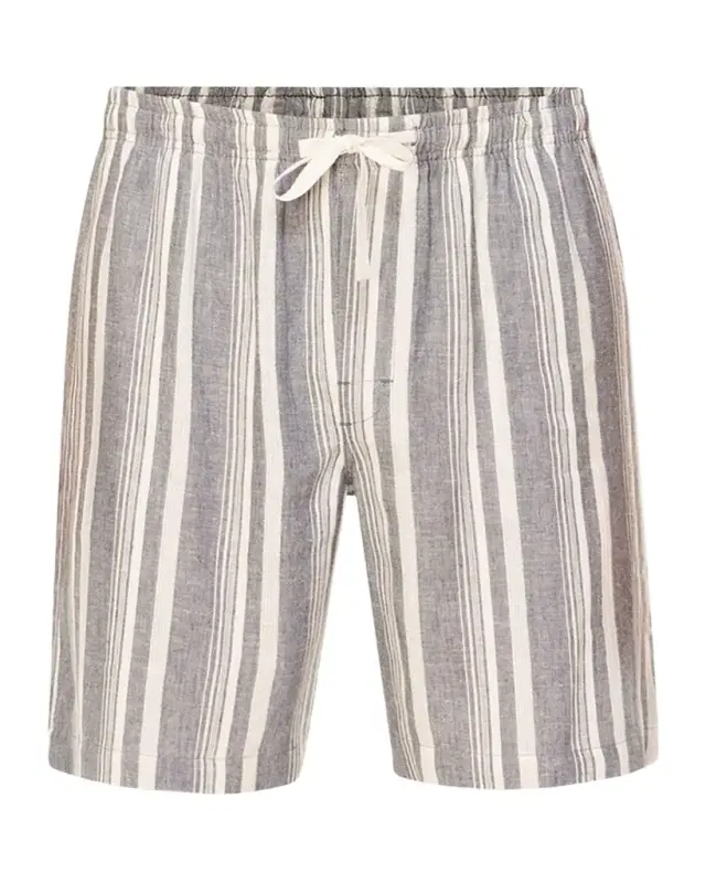 Majestic International Men 's Summer Woven Stripe Lounge Shorts