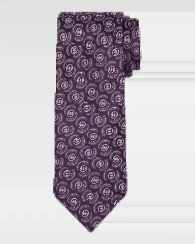 Charvet Men 's Petite Geometric Silk Tie | Thumbnail 2