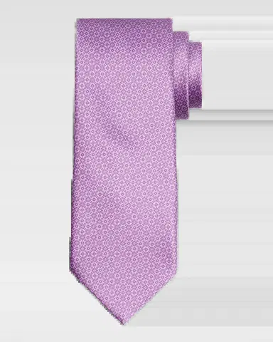 Stefano Ricci Men 's Tonal Geometric Silk Tie | Thumbnail 2