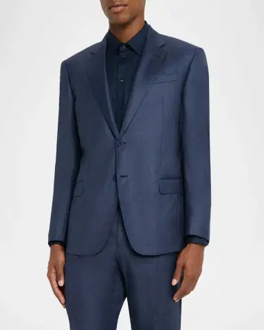 Emporio Armani Men 's Wool-Blend Sharkskin G Line Suit | Thumbnail 4